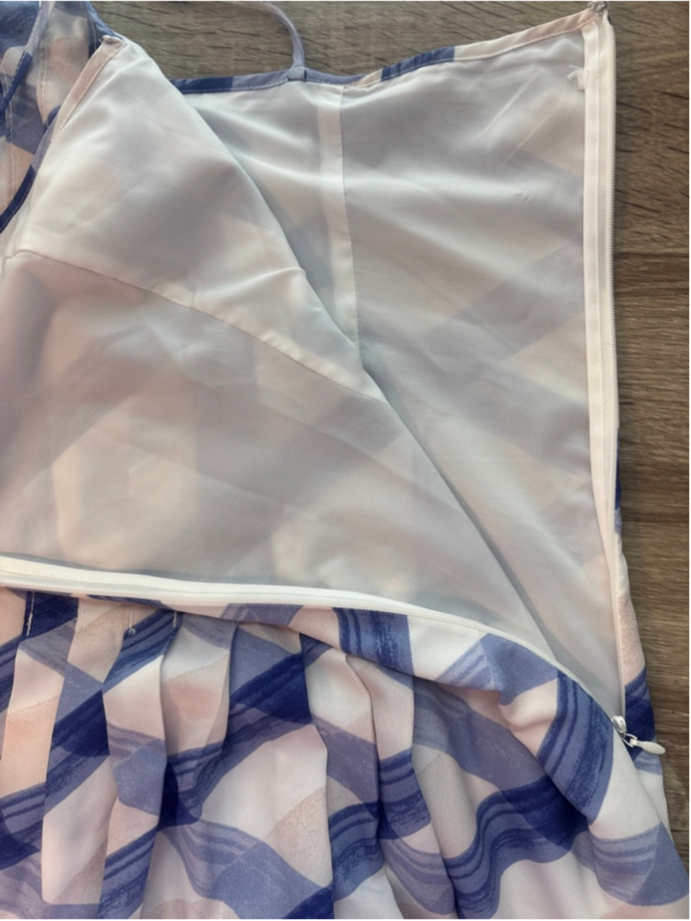 Banana Republic Lavender Plaid A-Line Midi Slip Dress Womens Size 10 Preppy - Picture 11 of 14